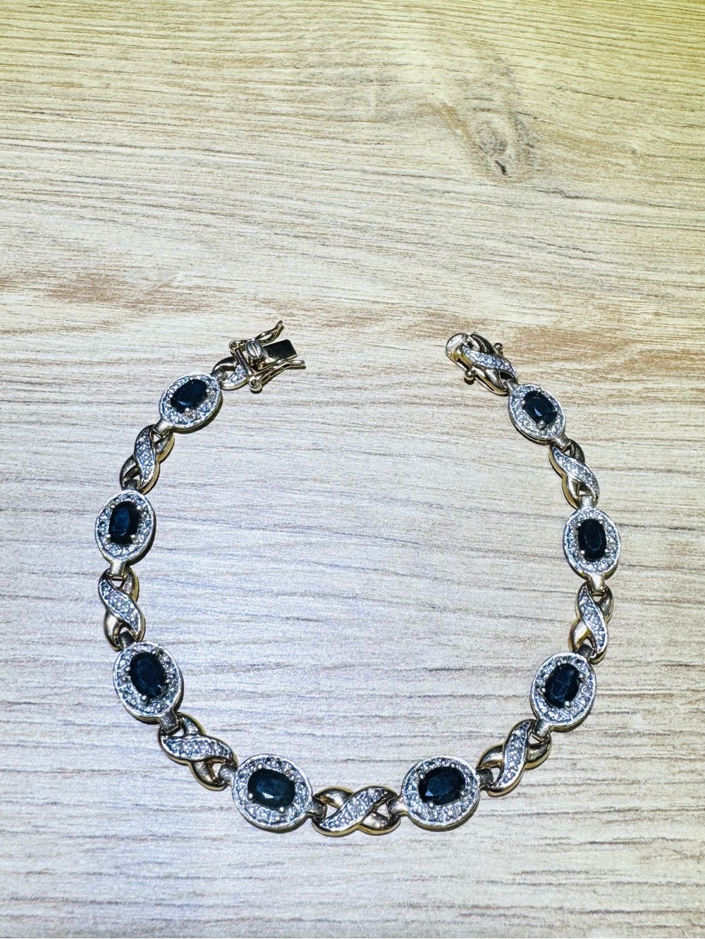 Ross Simon's Sterling Silver Blue Sapphire Tennis Bracelet